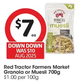 Coles Red Tractor Farmers Market Granola or Muesli offer
