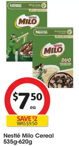 Coles Nestlé Milo Cereal offer