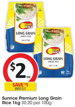 Coles Sunrice Premium Long Grain Rice offer
