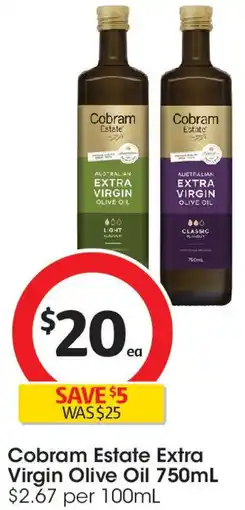 Coles Cobram Estate Extra Virgin Olive Oil offer