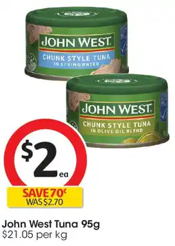 Coles John West Tuna offer