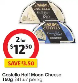 Coles Castello Half Moon Cheese offer