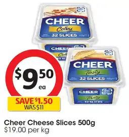 Coles Cheer Cheese Slices offer