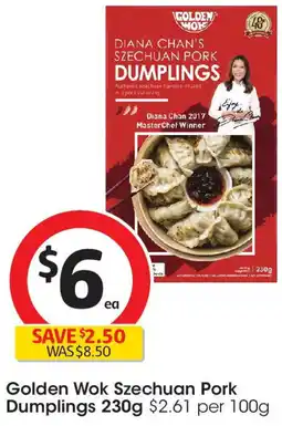 Coles Golden Wok Szechuan Pork Dumplings offer