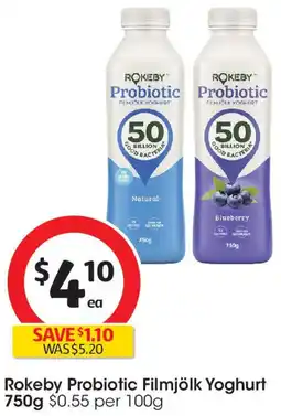 Coles Rokeby Probiotic Filmjölk Yoghurt offer
