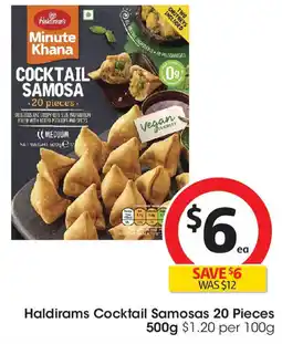 Coles Haldirams Cocktail Samosas offer