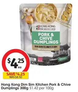 Coles Hong Kong Dim Sim Kitchen Pork & Chive Dumplings offer