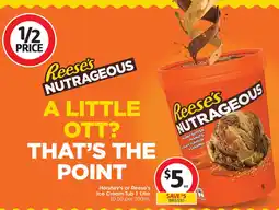 Coles Hershey's or Reese's Ice Cream Tub offer