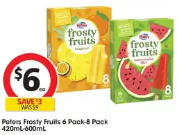 Coles Peters Frosty Fruits offer