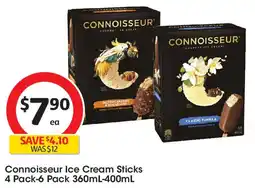 Coles Connoisseur Ice Cream Sticks offer