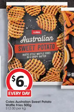 Coles Coles Australian Sweet Potato Waffle Fries offer