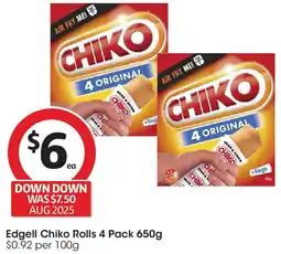 Coles Edgell Chiko Rolls offer