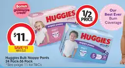 Coles Huggies Bulk Nappy Pants offer