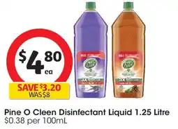 Coles Pine O Cleen Disinfectant Liquid offer