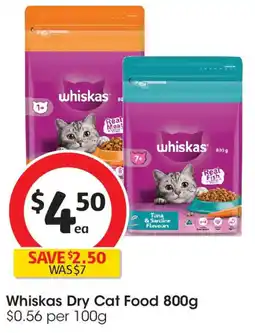Coles Whiskas Dry Cat Food offer