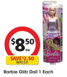 Coles Barbie Glitz Doll 1 Each offer