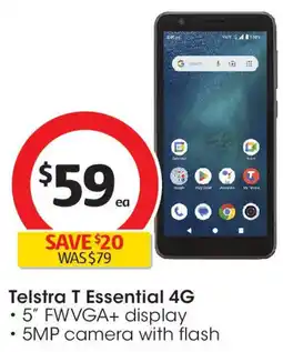 Coles Telstra T Essential 4G offer