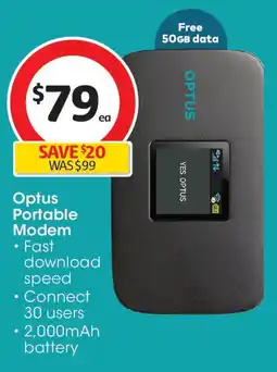 Coles Optus Portable Modem offer