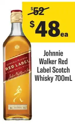 Coles Johnnie Walker Red Label Scotch Whisky offer