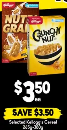 Drakes Selected Kellogg's Cereal offer
