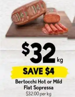 Drakes Bertocchi Hot or Mild Flat Sopressa offer