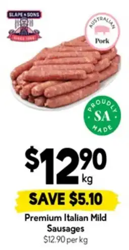 Drakes Premium Italian Mild Sausages offer