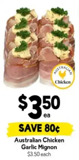 Drakes Australian Chicken Garlic Mignon offer