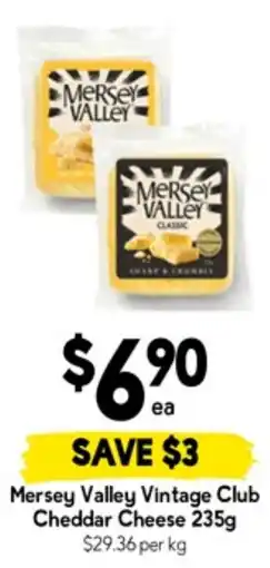 Drakes Mersey Valley Vintage Club Cheddar Cheese offer