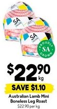 Drakes Australian Lamb Mini Boneless Leg Roast offer
