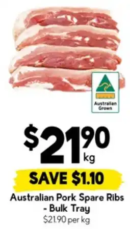 Drakes Australian Pork Spare Ribs -Bulk Tray offer
