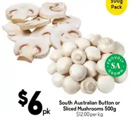 Drakes South Australian Button or Sliced Mushrooms offer