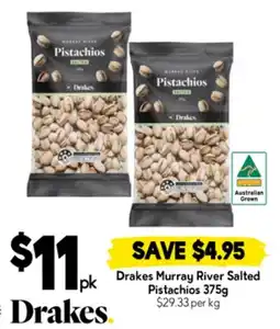 Drakes Drakes Murray River Salted Pistachios offer