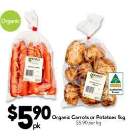 Drakes Organic Carrots or Potatoes offer