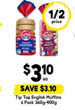 Drakes Tip Top English Muffins offer