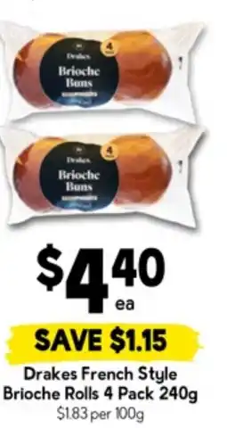 Drakes Drakes French Style Brioche Rolls offer