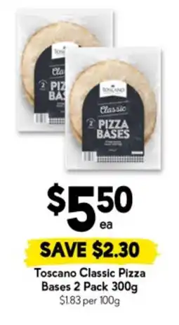 Drakes Toscano Classic Pizza Bases offer