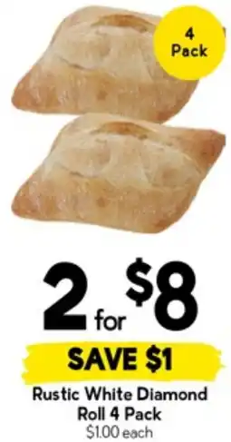 Drakes Rustic White Diamond Roll offer