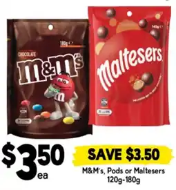 Drakes M&M's, Pods or Maltesers offer