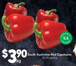 Drakes South Australian Red Capsicums offer