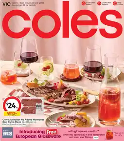 Coles Coles Australian No Added Hormones Beef Rump Steak offer