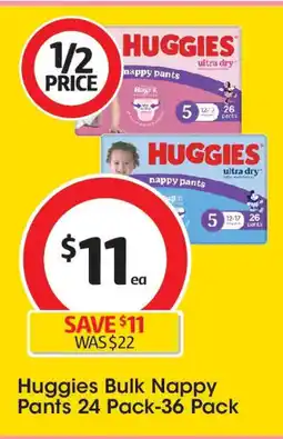 Coles Huggies Bulk Nappy Pants offer