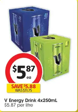Coles V Energy Drink offer