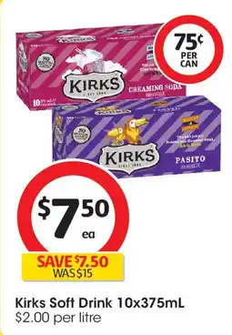 Coles Kirks Soft Drink offer