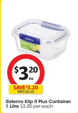 Coles Sistema Klip It Plus Container offer
