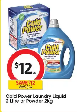 Coles Cold Power Laundry Liquid offer