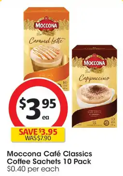 Coles Moccona Café Classics offer