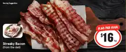 IGA Streaky Bacon offer