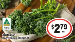 IGA Australian Baby Broccoll Bunch offer