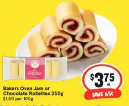 IGA Bakers Oven Jam or Chocolate Rollettes offer