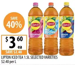 Supabarn Lipton iced tea selected varieties offer